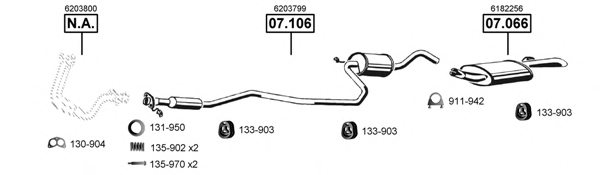 ASMET FO071075 Exhaust System